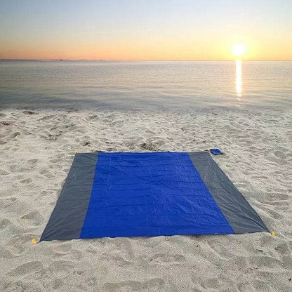 Trentic Blauw / 140 x 200 cm | 2-4 Volwassenen Zandloze Strandmat