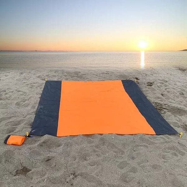 Trentic Oranje / 140 x 200 cm | 2-4 Volwassenen Zandloze Strandmat