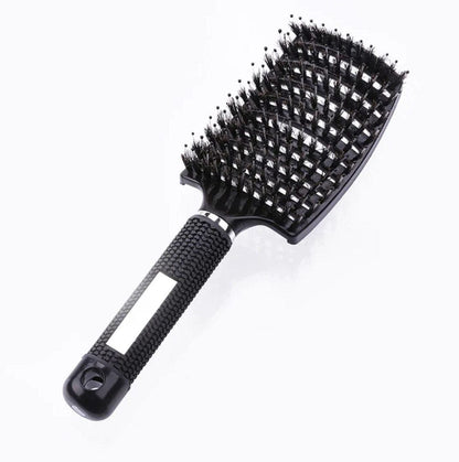 Trentic Zwart / 1+1 GRATIS Anti Klitten Haarborstel